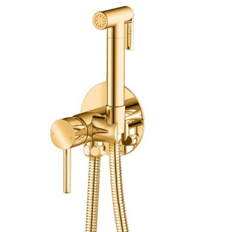 Гигиенический душ Grohenberg GB001 золото в комплекте со встраиваемым смесителем