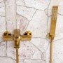 Смеситель WasserKraft Aisch 5501 для ванны матовое золото -