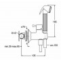 Смеситель с гигиеническим душем (комплект) Cristina PD67792, цвет бронза ➦