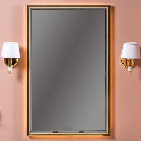 Зеркало Armadi Art Monaco 70 капучино, золото, с подсветкой 70х110 см