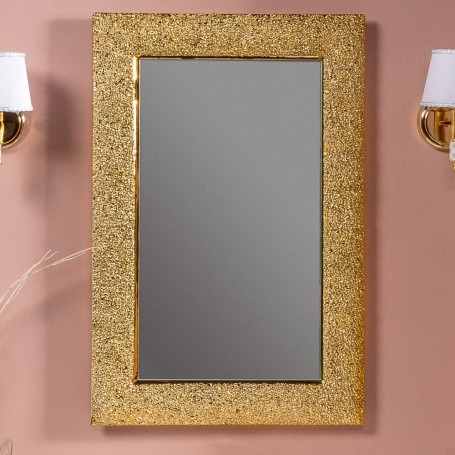 Зеркало Armadi Art NeoArt Aura 60 золото с подсветкой 60х90 см