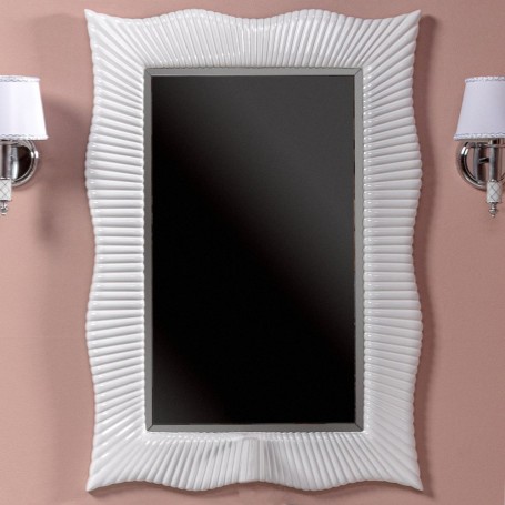 Зеркало Armadi Art NeoArt Soho 70 белое, с подсветкой 70х100 см