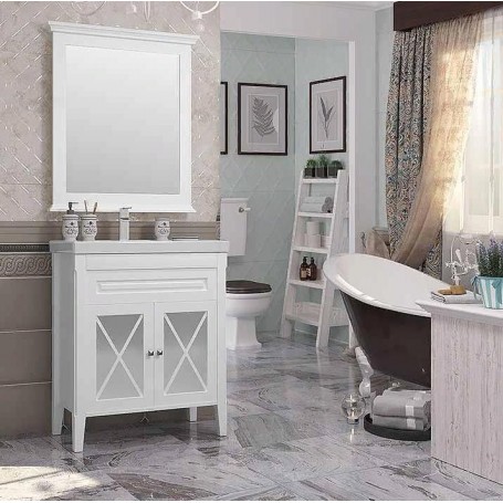 Мебель для ванной Опадирис Палермо 75 цвет белый - Vanna-retro.ru