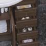 Мебель для ванной Опадирис Клио 75 цвет орех, раковина "Монро" - Vanna-retro.ru