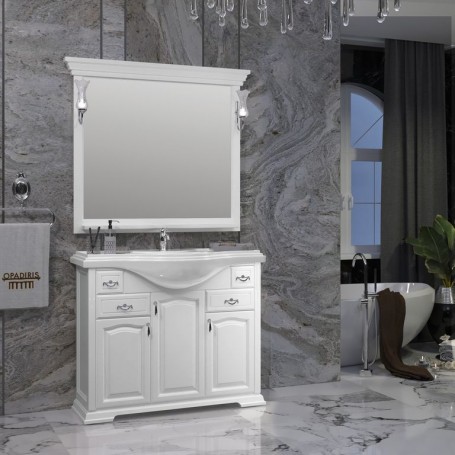 Мебель для ванной Опадирис Риспекто 105 цвет белый матовый - Vanna-retro.ru