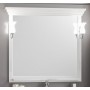 Зеркало Опадирис Риспекто 105 цвет белый со светильниками хром - Vanna-retro.ru