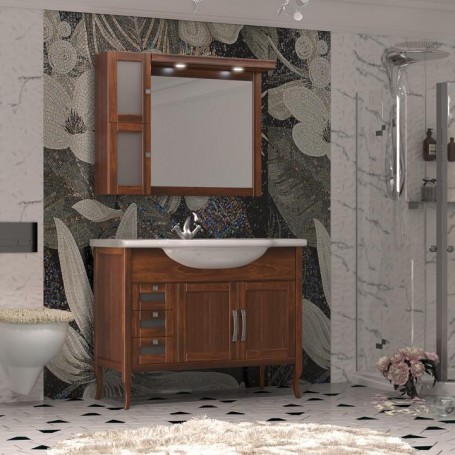 Мебель для ванной Опадирис Мираж 100 цвет орех - Vanna-retro.ru