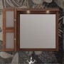 Зеркало с подсветкой и шкафчиком Опадирис Мираж 100 (орех) левый / правый - Vanna-retro.ru