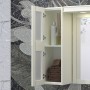Зеркало с подсветкой и шкафчиком Опадирис Мираж 100 (слоновая кость) левый / правый - Vanna-retro.ru