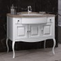 Мебель для ванной Опадирис Лаура 100 цвет белый матовый, столешница мраморная - Vanna-retro.ru