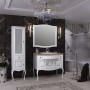 Мебель для ванной Опадирис Лаура 100 цвет белый матовый, столешница мраморная - Vanna-retro.ru
