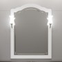 Зеркало Опадирис Лоренцо 80 цвет белый со светильниками бронза - Vanna-retro.ru