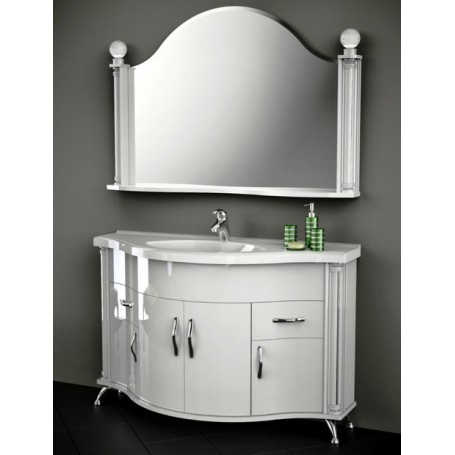 Мебель для ванной Белюкс Ария 140 в белом цвете - Vanna-retro.ru