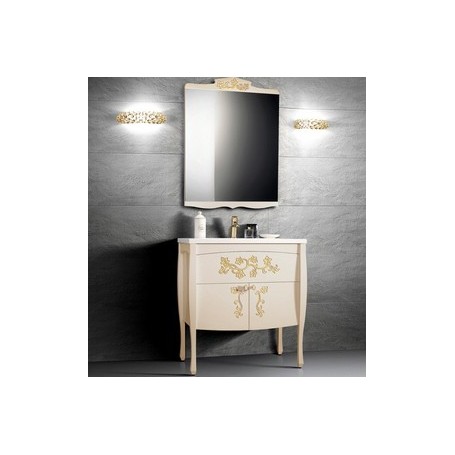 Мебель для ванной Белюкс Порто 80, цвет бежевый с золотом -