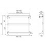 Полотенцесушитель электрический Margaroli 540 в цвете хром -
