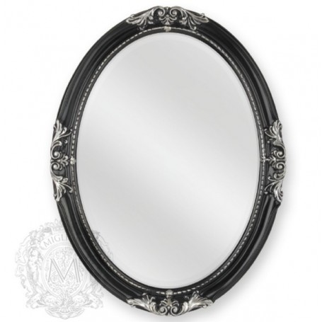 Зеркало овальное Migliore 70.503 (цвет черный с серебром) -