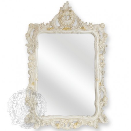 Зеркало фигурное Migliore 70.715 (цвет белый с золотом) -