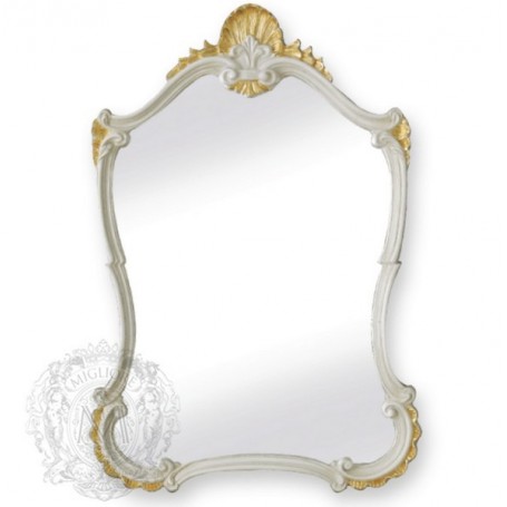 Зеркало фигурное Migliore 70.782 (цвет белый с золотом) -