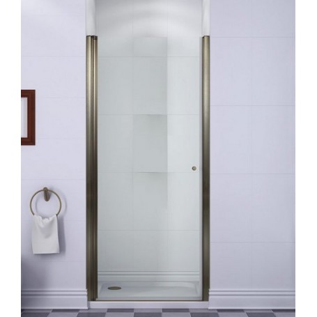 Душевая дверь Cezares Pordenone B-1 90 см., профиль бронза, стекло прозрачное