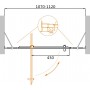 Душевой уголок Cezares MOLVENO-BA-12-70+40-C-Cr-IV