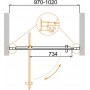 Душевой уголок Cezares MOLVENO-BA-1-100-C-Cr-IV