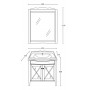 Мебель для ванной La Beaute Brigitte BRI90LBL (белый глянец) ➦ Vanna-retro.ru