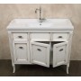 Мебель для ванной La Beaute Vivien BVI100LBP (белый с патиной) ➦ Vanna-retro.ru