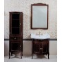 Мебель для ванной La Beaute Lorette BLO70MOK (темное дерево глянцевый) ➦