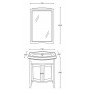 Мебель для ванной La Beaute Lorette BLO65LBО (белый матовый) ➦ Vanna-retro.ru