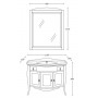 Мебель для ванной La Beaute Marian BMA102N.BR (орех матовый) ➦ Vanna-retro.ru