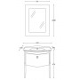 Мебель для ванной La Beaute Nicole BNI83LBL (белый глянец) ➦ Vanna-retro.ru