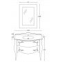 Мебель для ванной La Beaute Holly BHO116LBL (белый глянец) ➦ Vanna-retro.ru