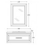 Мебель для ванной La Beaute Cornelia BCO85LNO (черный матовый) ➦ Vanna-retro.ru