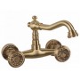 Настенный смеситель для раковины Bronze de Luxe 10116 (бронза) ➦ Vanna-retro.ru