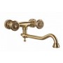 Настенный смеситель для раковины Bronze de Luxe 10115 (бронза) ➦ Vanna-retro.ru