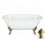 Чугунная ванна Magliezza Patricia (ножки золото) 183x80 -