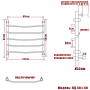 Полотенцесушитель водяной Ника ЛД 60/60 цвет хром