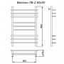 Полотенцесушитель водяной Ника ЛБ 2 80/50 цвет хром