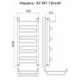 Полотенцесушитель водяной Ника ЛЗ ВП 100/40 цвет хром