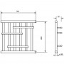 Полотенцесушитель водяной Ника ПМ 6 60/70 цвет хром