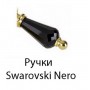 Смеситель для ванны Cezares Diamond VDF-01-Sw хром, ручка Swarovski Nero ➦