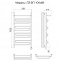 Полотенцесушитель электрический Ника ЛЗ ВП 100/60 прав цвет хром