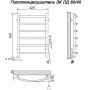 Полотенцесушитель электрический Ника ЛД 60/40 каб прав цвет хром