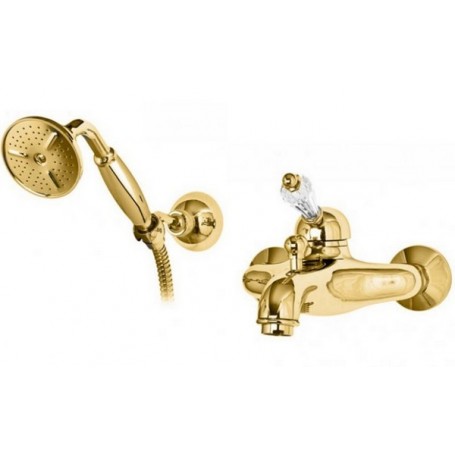 Смеситель для ванны Cezares Vintage VDM-03-Sw золото, ручка Swarovski ➦