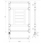Полотенцесушитель латунный Secado Фалерони 3 T(правый)enza 50х80 электрический (левый) бронза