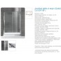 Душевая дверь Cezares Lux-Soft BF-1 130 см., стекло прозрачное ➦ Vanna-retro.ru