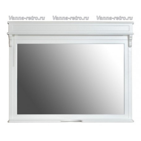 Зеркало Атолл Марсель New 110 (белый матовый) ➦ Vanna-retro.ru