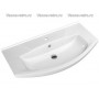 Мебель для ванной АСБ Бергамо 85 (белый - патина серебро) со