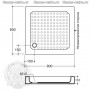 Поддон для душа Migliore 28.050.Bi 80х80 высота 11 см. -