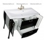Мебель для ванной Акванет Виктория 120 (черный с золотом) -